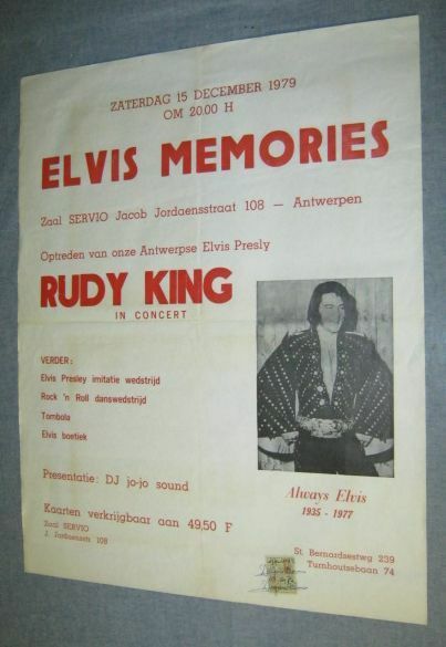 Original Belgian 79 Elvis Presely Impersonation Contest