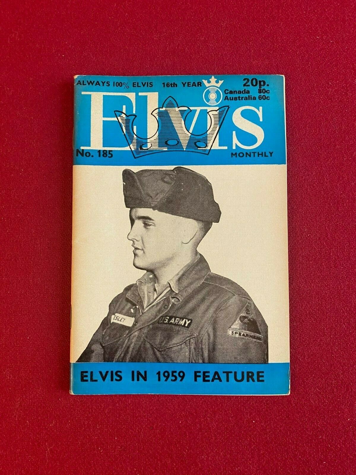 1975, Elvis Presley, "elvis Monthly" Magazine (scarce / Vintage)