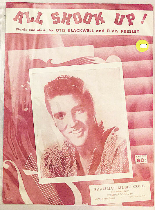 All Shook Up! '57 Rare Elvis Presley Original Sheet Music, Complete And Uncut!